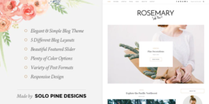Rosemary - A Responsive WordPress Blog Theme