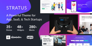 App, SaaS & Software Startup Tech Theme - Stratus