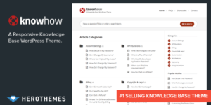 KnowHow - A Knowledge Base WordPress Theme