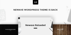 Newave - WordPress Responsive One Page Parallax