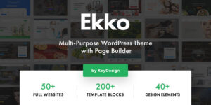 Ekko - Multi-Purpose WordPress Theme with Page Builder