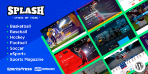 Splash - Sport Club WordPress Theme for Basketball, Football, Hockey
