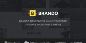Brando Responsive and Multipurpose OnePage WordPress Theme