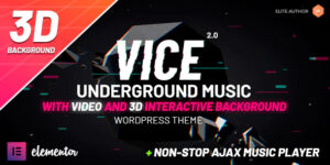 Vice: Underground Music Elementor WordPress Theme