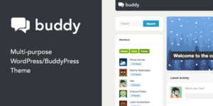 Buddy: Simple WordPress & BuddyPress Theme