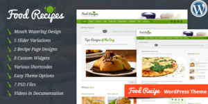 Food Recipes - WordPress Theme