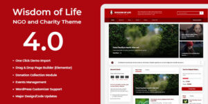 Wisdom Of Life: NGO and Charity Theme