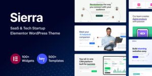 Sierra - SaaS & Tech Startup Elementor WordPress Theme