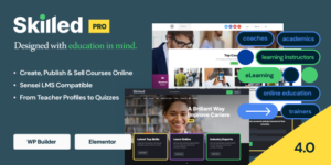 Skilled | School Education Courses WordPress Theme