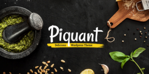 Piquant - Restaurant, Bar & Café Theme