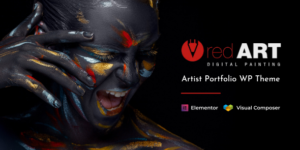 Red Art | Artist Portfolio WordPress