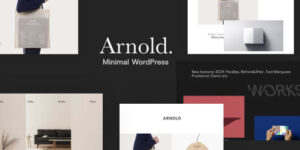 Minimal Portfolio WordPress Theme - Arnold.