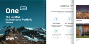 One - The Creative Multipurpose Portfolio theme