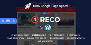 Reco - Minimal Lightweight AMP Theme for Freebies