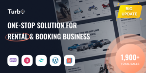 Turbo - Multipurpose WooCommerce Rental & Booking Theme