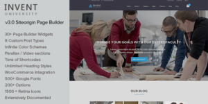 Invent - Education Course College WordPress Theme