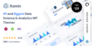 Xamin - Data Science & Analytics SaaS WordPress Theme