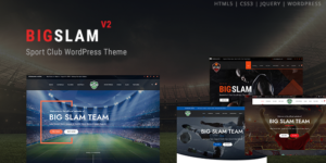 Big Slam Sport Clubs - Soccer WordPress