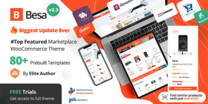 Besa - Elementor Marketplace WooCommerce Theme