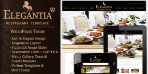 Elegantia - Restaurant and Cafe WordPress Theme
