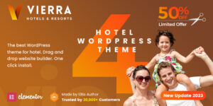 Hotel Booking WordPress Theme - Vierra