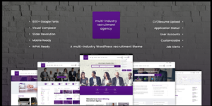 Recruitment Agency - Multi Industry Responsive WordPress Theme