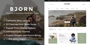 Bjorn - Responsive WordPress Personal Blog Theme