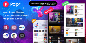 Papr - Newspaper News WordPress Theme